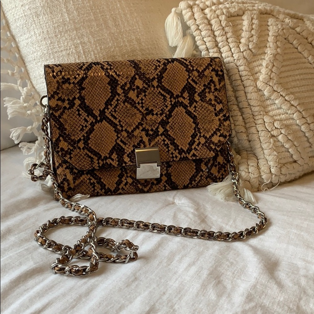 Snake skin Zara crossbody purse
